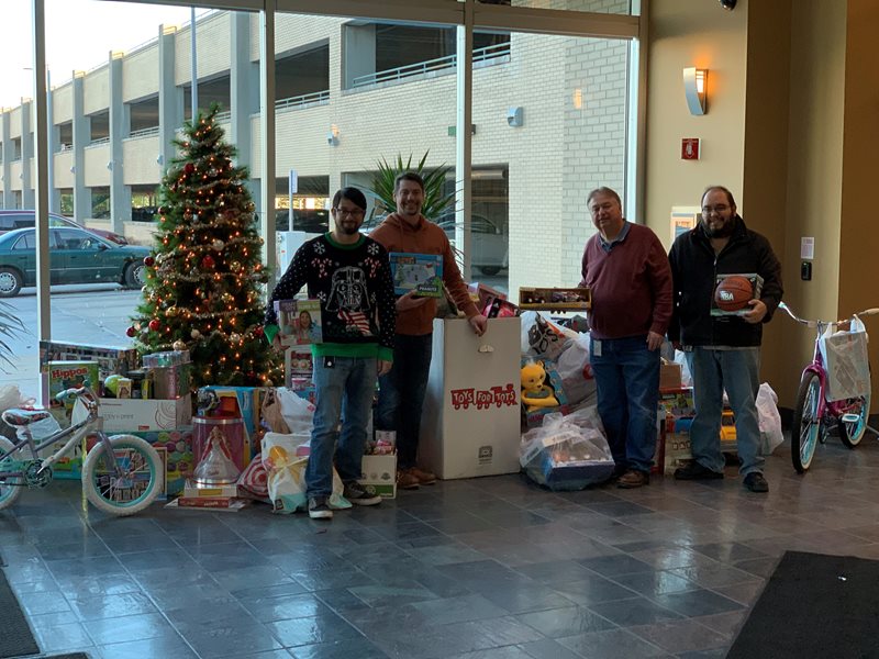 image to support article about Octave Trust Bank collects for Forgotten Harvest and Toys For Tots